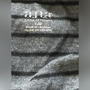 Black and black striped s and gray casual hoodie outings